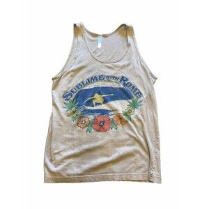 Sublime With Rome Tank Top Band Shirt Long Beach Surfer Size Small Unisex